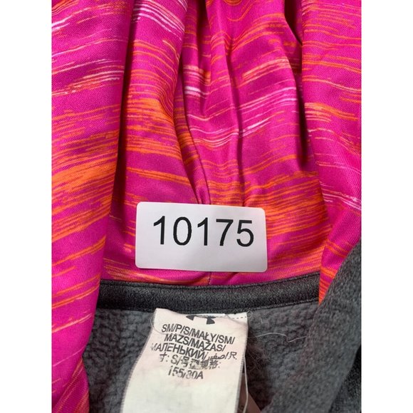 Under Armour Logo Polyester Hoodie Sweatshirt (Women's Small) Pink/Gray - Picture 4 of 11